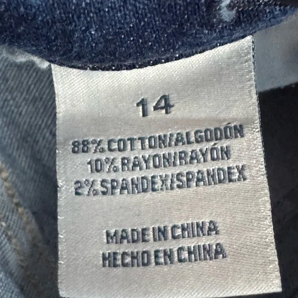 BKE Kids Blue Distressed Flare Jeans - Picture 6 of 6